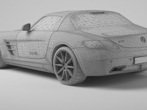 Mercedece benz sls amg 3D Model