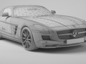 Mercedece benz sls amg 3D Model