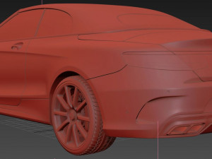Mercedes Benz S63 3D 模型