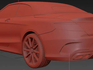 Mercedes Benz S63 3D Model