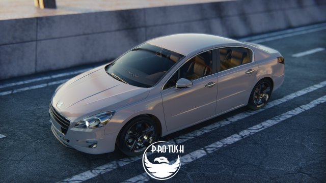 PEUGEOT 508 Model 3D .c4d .max .obj .3ds .fbx .stl .blend 