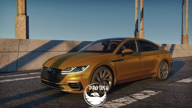 Volkswagen Arteon R-line 2018 3D-Modell .c4d .max .obj .3ds .fbx .stl .blend 