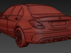 Mercedes-Benz C Class 2019 Modello 3D