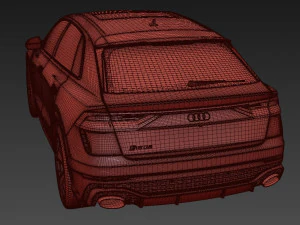 Audi RS Q8 Model 2020 3D Model