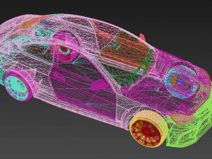 MERCEDES BENZ C63 3D Model