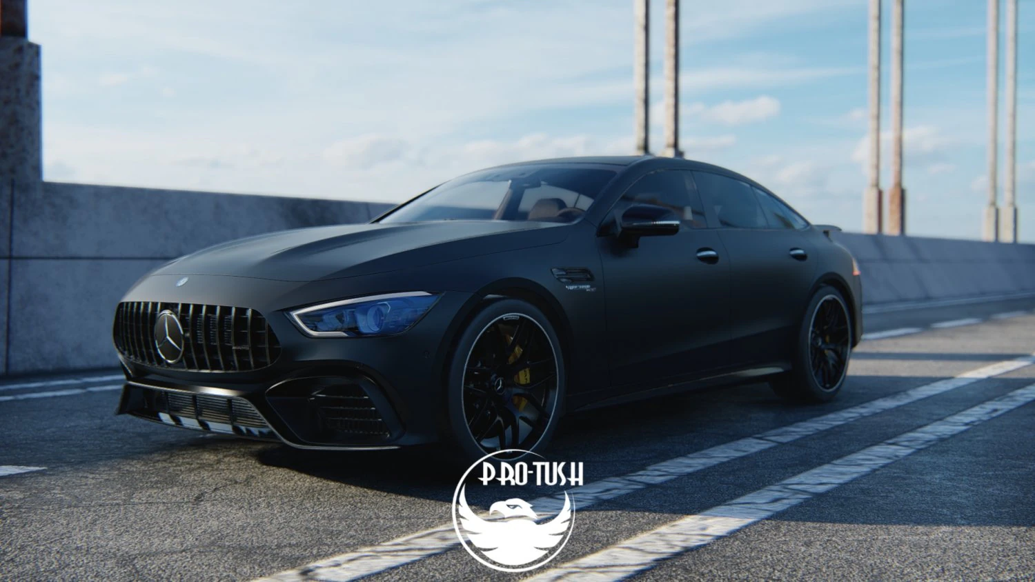 Mercedes AMG GT63 2019 3D Model .c4d .max .obj .3ds .fbx .stl .blend 