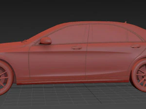 Mercedes-Benz S-Class AMG 2014 3D Model