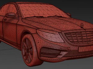 Mercedes-Benz S-Class AMG 2014 3D Model