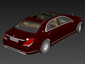Mercedez s650 3D 모델