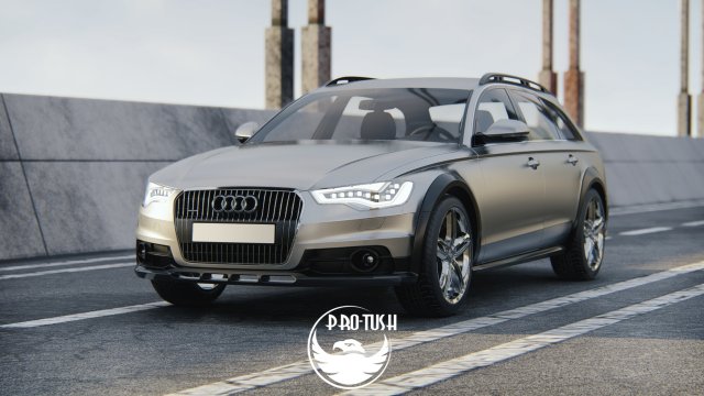 Audi A6 Avant 2015 3D 模型 .c4d .max .obj .3ds .fbx .stl .blend 
