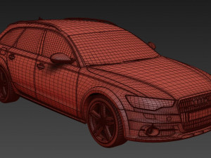Audi A6 Avant 2015 3D 模型