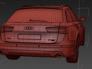 Audi A6 Avant 2015 3D 模型