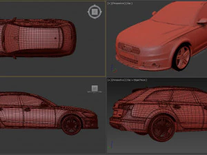 Audi A6 Avant 2015 3D Model
