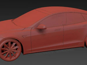 Tesla Model S 2016 3D Model
