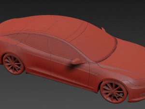 Tesla Model S 2016 3D Модель