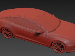 Tesla Model S 2016 3D Model