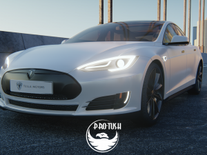 Tesla Model S 2016 3D Модель