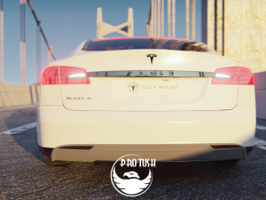 Tesla Model S 2016 3D Модель