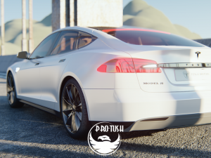 Tesla Model S 2016 3D Модель