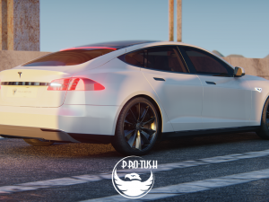 Tesla Model S 2016 3D Модель