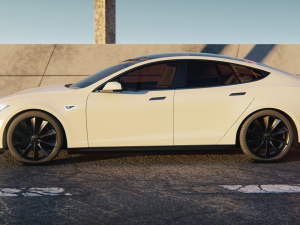 Tesla Model S 2016 3D Модель