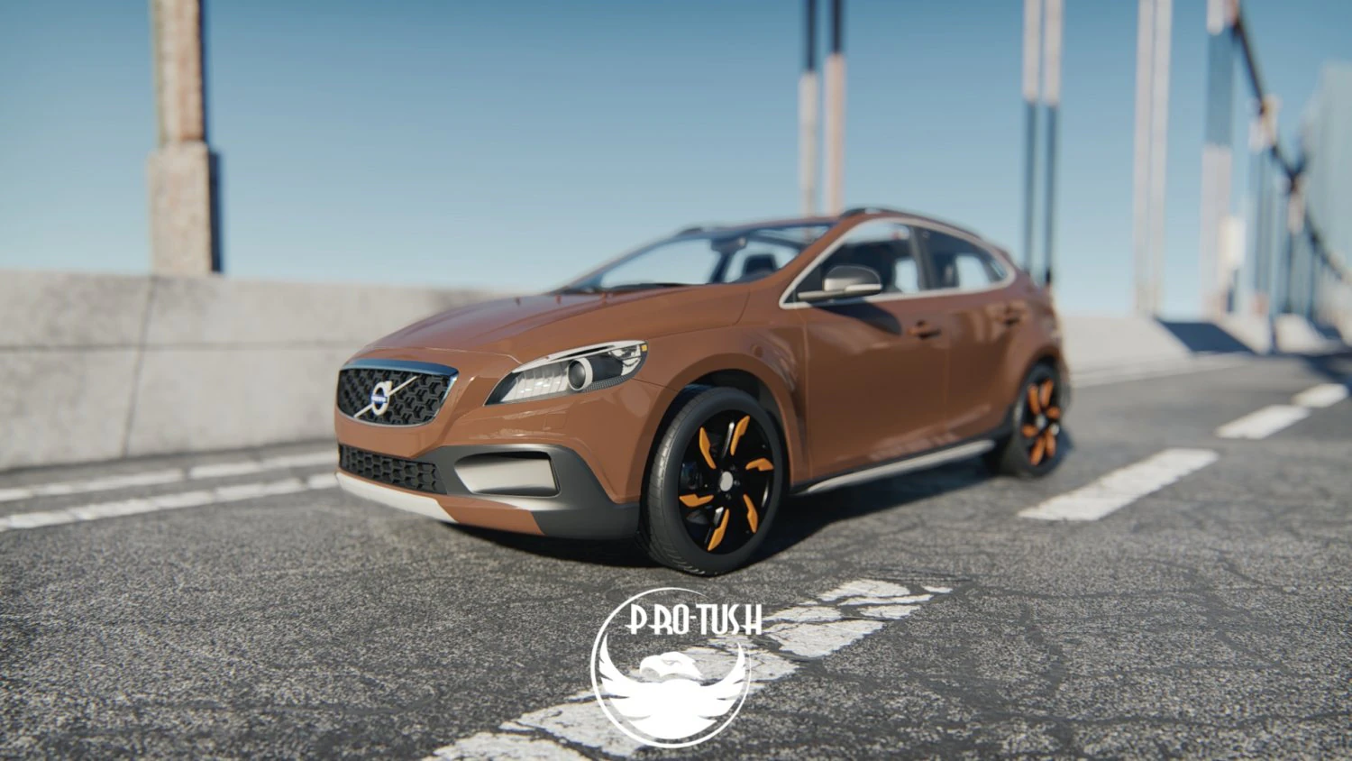 Volvo V40 Cross Country 2013 3D Modell .c4d .max .obj .3ds .fbx .stl .blend 