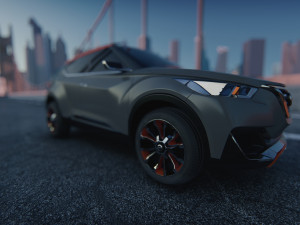 Nissan Kicks 2014 3D Модель