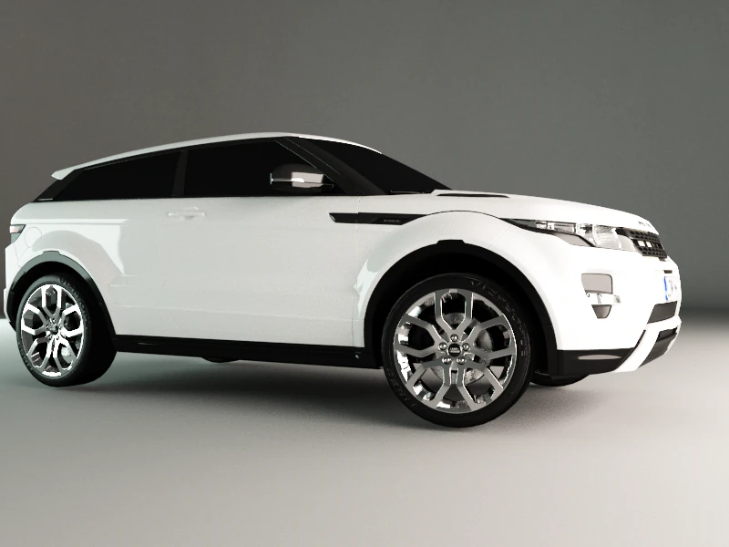 Land rover evoque 3D Model .c4d .max .obj .3ds .fbx .stl .blend