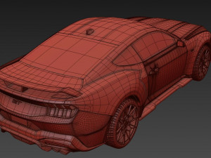 Mustang GT 2023 3D Model