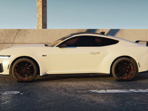 Mustang GT 2023 3D Model