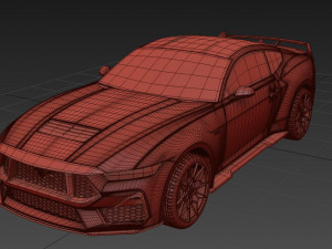 Mustang GT 2023 3D Model