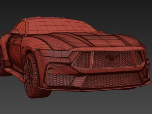 Mustang GT 2023 3D Model