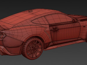 Mustang GT 2023 3D Model