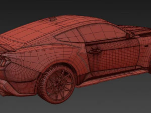 Mustang GT 2023 3D Model