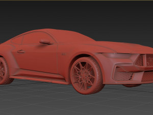 Mustang GT 2023 3D Model