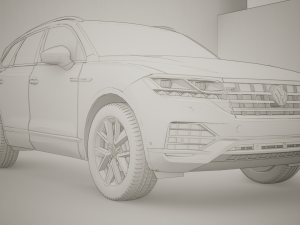 Volkswagen Touareg 2019 3D मॉडल
