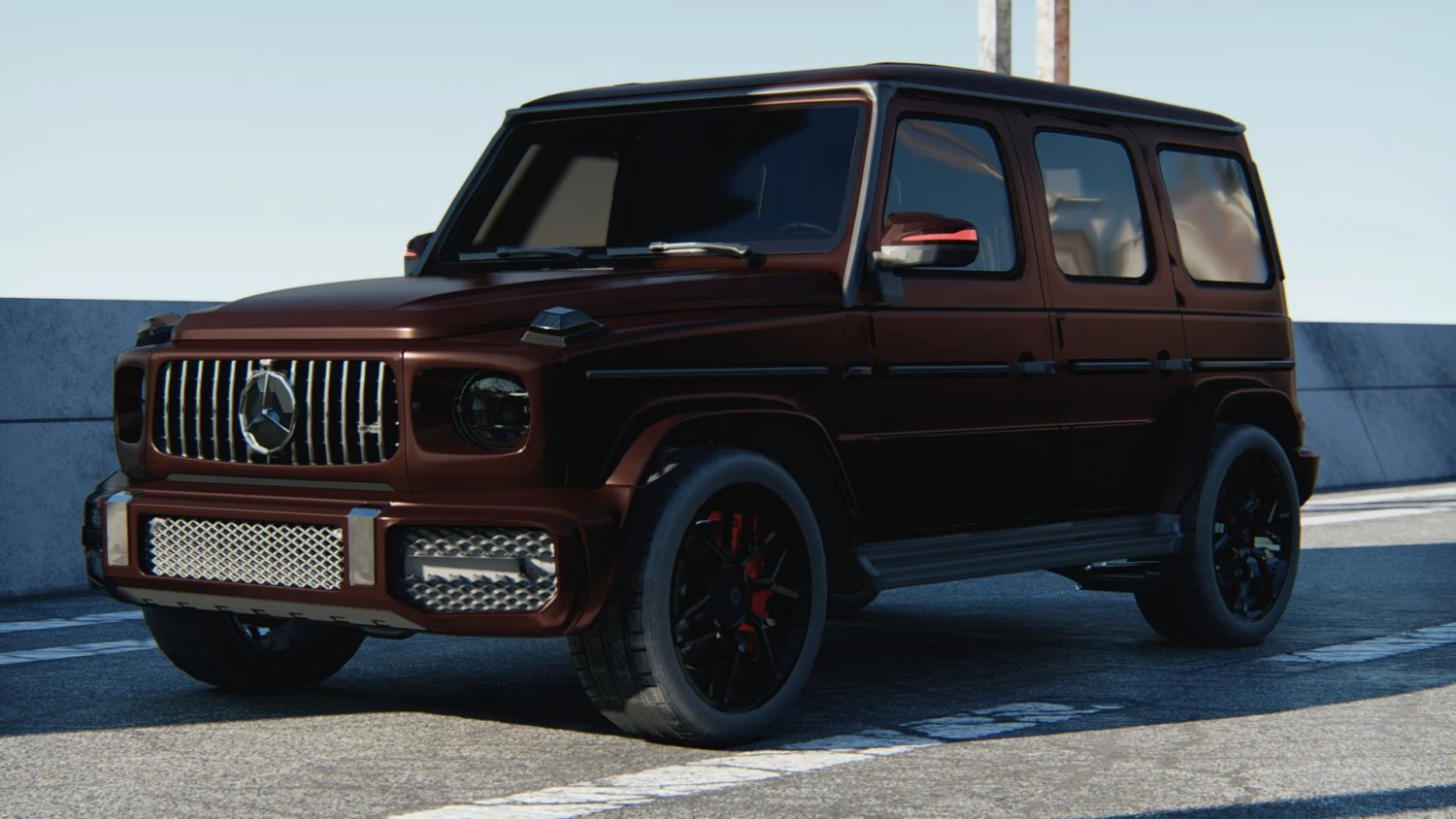 Mercedes Benz G 63 AMG 3D Model .c4d .max .obj .3ds .fbx .stl .blend 
