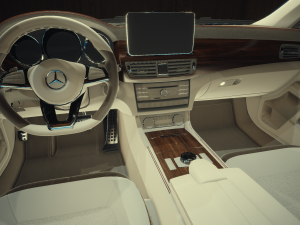Mercedes Benz CLS 500 3D 3D Модель