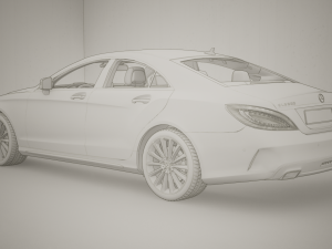 Mercedes Benz CLS 500 3D 3D Модель