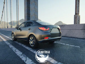 Toyota Yaris sedan 2016 3D Model