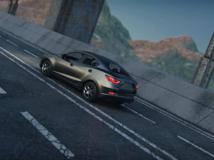 Toyota Yaris sedan 2016 3D Model