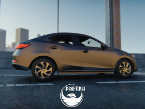 Toyota Yaris sedan 2016 3D Model