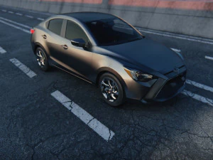 Toyota Yaris sedan 2016 3D Model