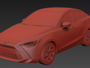 Toyota Yaris sedan 2016 3D 模型