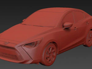Toyota Yaris sedan 2016 3D Model