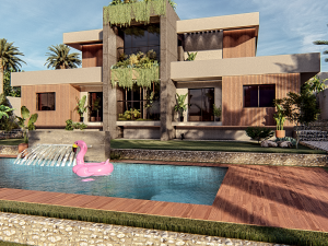 Luxurious Villa in Verdant Surroundings 3D 模型