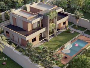Luxurious Villa in Verdant Surroundings 3D 模型