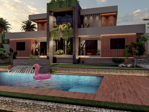 Luxurious Villa in Verdant Surroundings 3D 模型