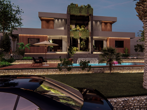 Luxurious Villa in Verdant Surroundings 3D 模型