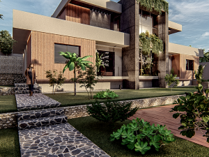 Luxurious Villa in Verdant Surroundings 3D 模型